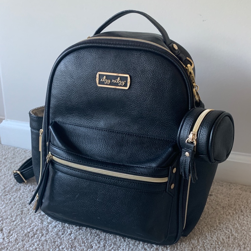 Itzy Ritzy Mini Diaper bag with Pacifier Keychain and Changing mat